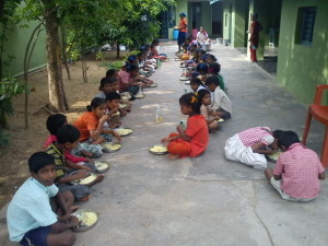 Feeding the 70 Children of Good Shepherd's Home in India