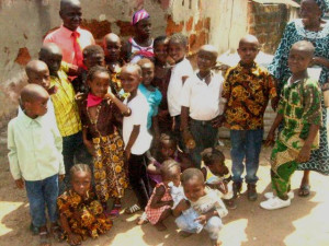 PASTOR EMMANUEL WITH THE ORPHANS