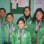 Children with medals earned